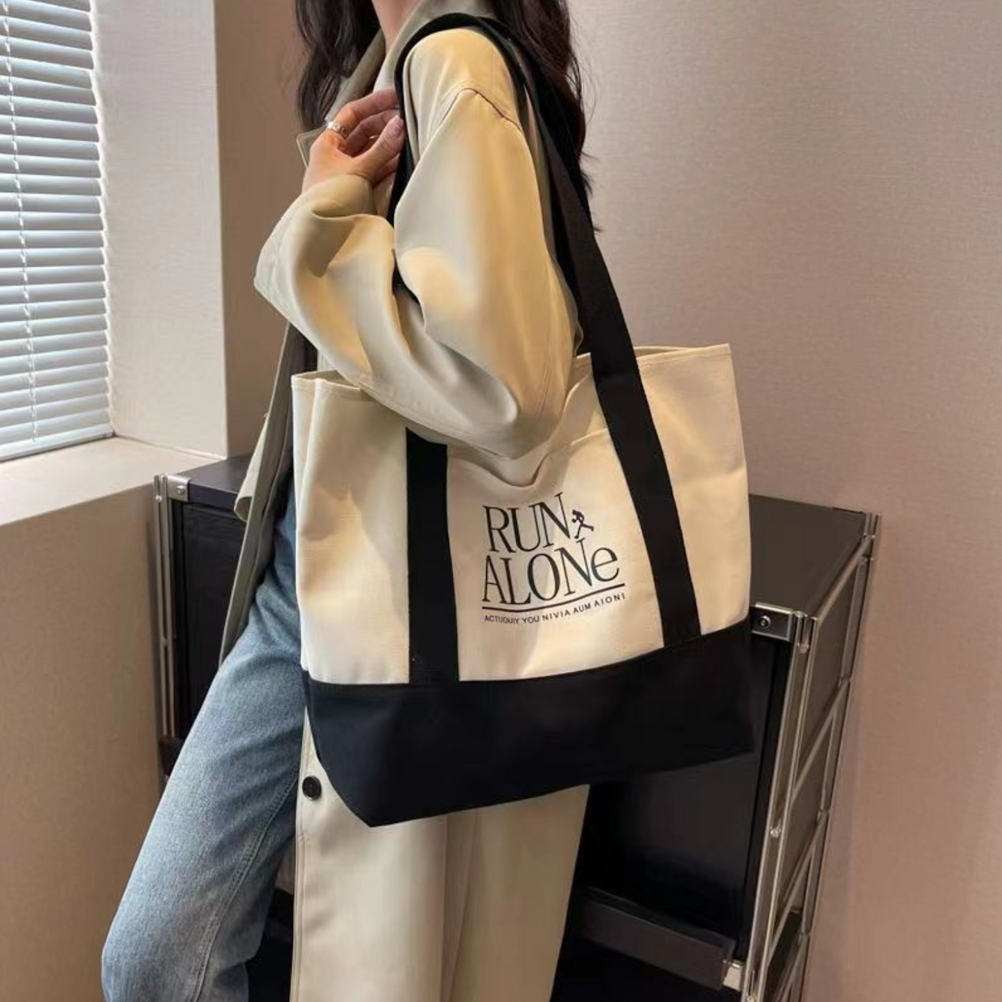 Cotton Canvas Tote Shopping Bag, Multi-function Tote Bag --- as low as $2.30