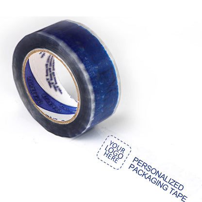 Personalized Logo Packaging Tape, Custom Design, for Shipping, Labeling, Packaging, Reinforced Gummed Paper Base, Ultra Strong, Clear, 110 yd per Roll