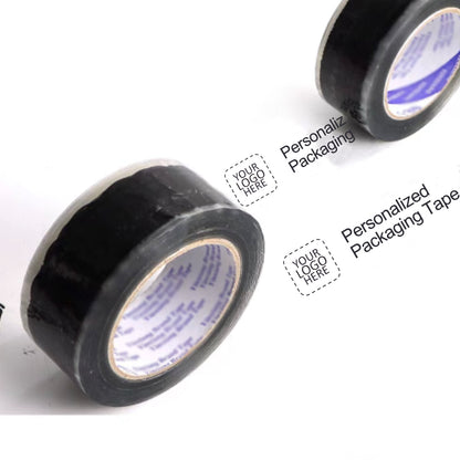 Personalized Logo Packaging Tape, Custom Design, for Shipping, Labeling, Packaging, Reinforced Gummed Paper Base, Ultra Strong, Clear, 110 yd per Roll