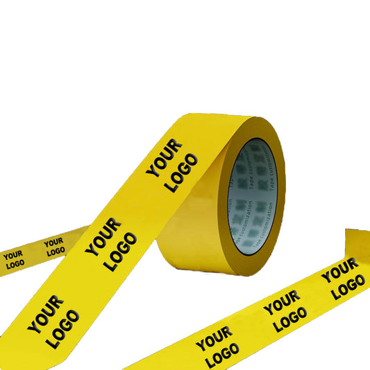 Personalized Logo Packaging Tape, Custom Design, for Shipping, Labeling, Packaging, Reinforced Gummed Paper Base, Ultra Strong, Nontransparent, 110 yd per Roll, 10 Rolls Pack