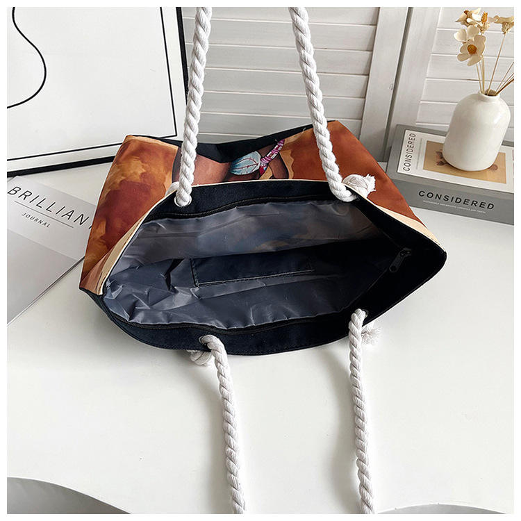 Cotton Canvas Tote Shopping Bag, Multi-function Tote Bag --- as low as $2.30